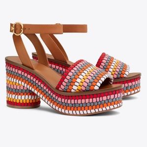 Tory Burch Paloma Block Heel Ankle Strap Sandal Size 11 M NIB